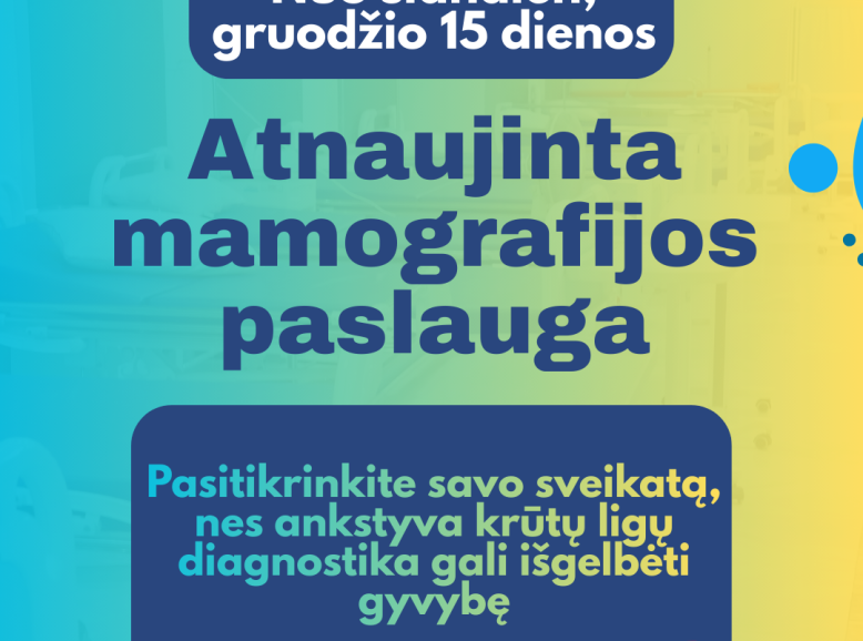 Kada daroma mamograma?