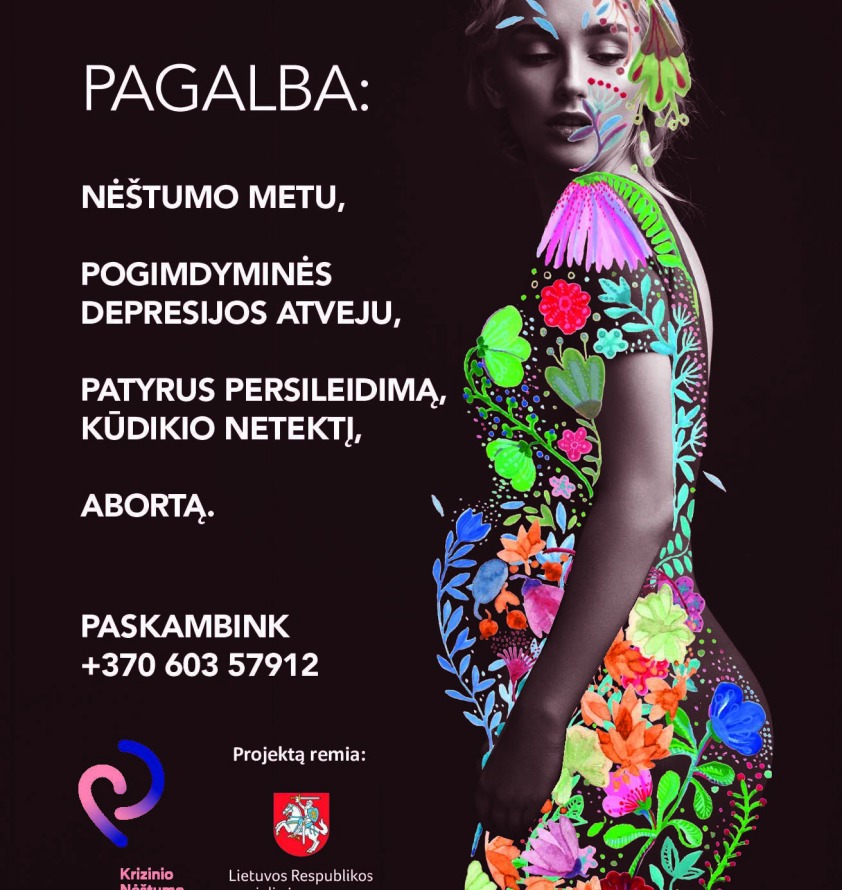 Dalijamės svarbia informacija iš VšĮ „Krizinio nėštumo centro“