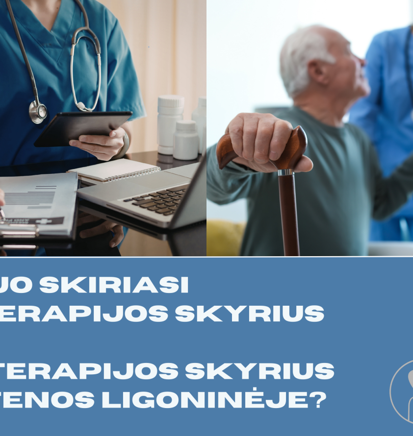 Kuo skiriasi I Terapijos skyrius ir II Terapijos skyrius Utenos ligoninėje?