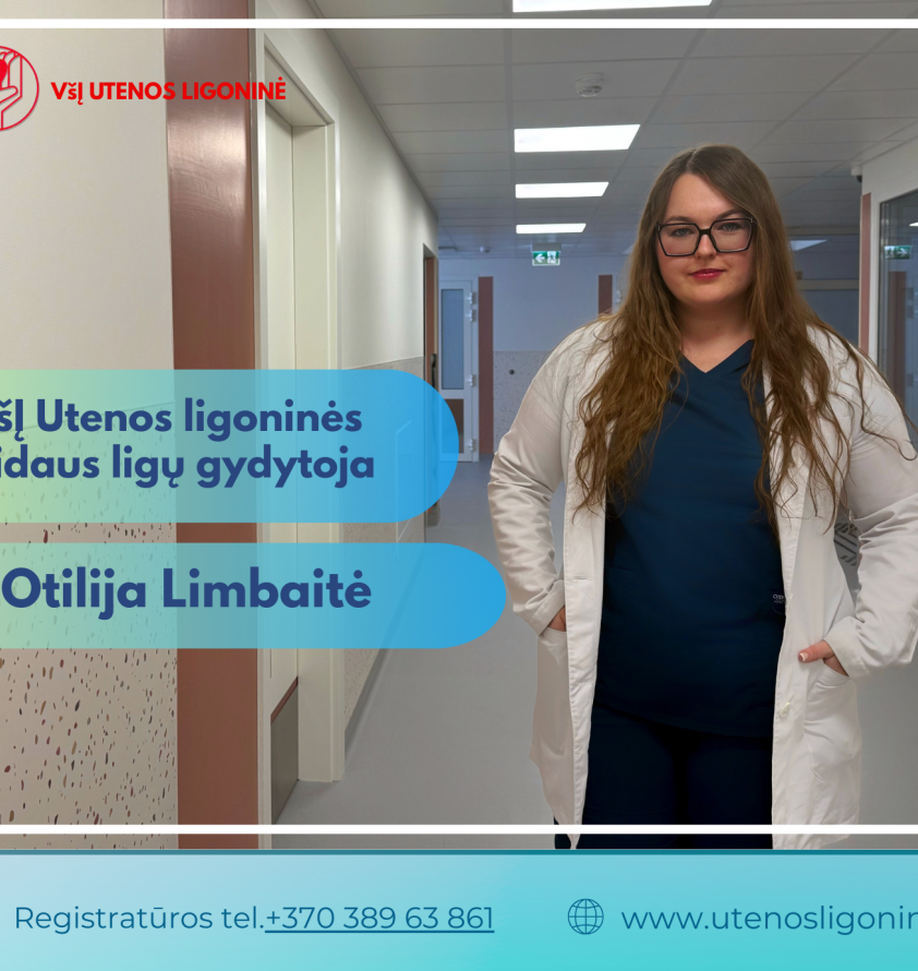 VšĮ Utenos ligoninės Vidaus ligų gydytoja Otilija Limbaitė