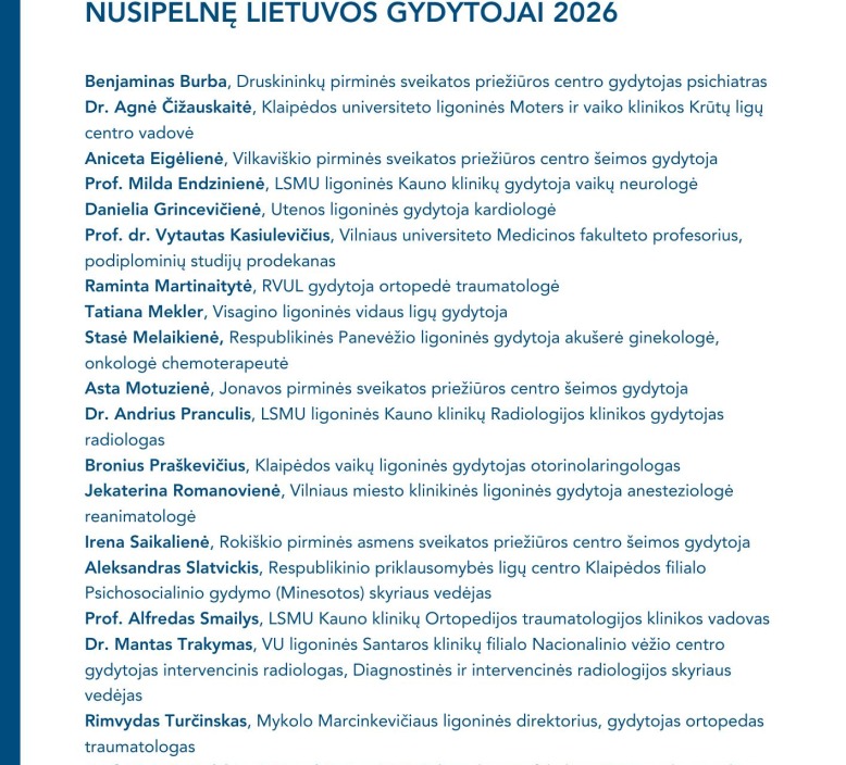 Klaipėdos valstybiniame muzikiniame teatre 22-ąjį kartą įvyko iškilminga Lietuvos medicinos darbuotojų apdovanojimo šventė