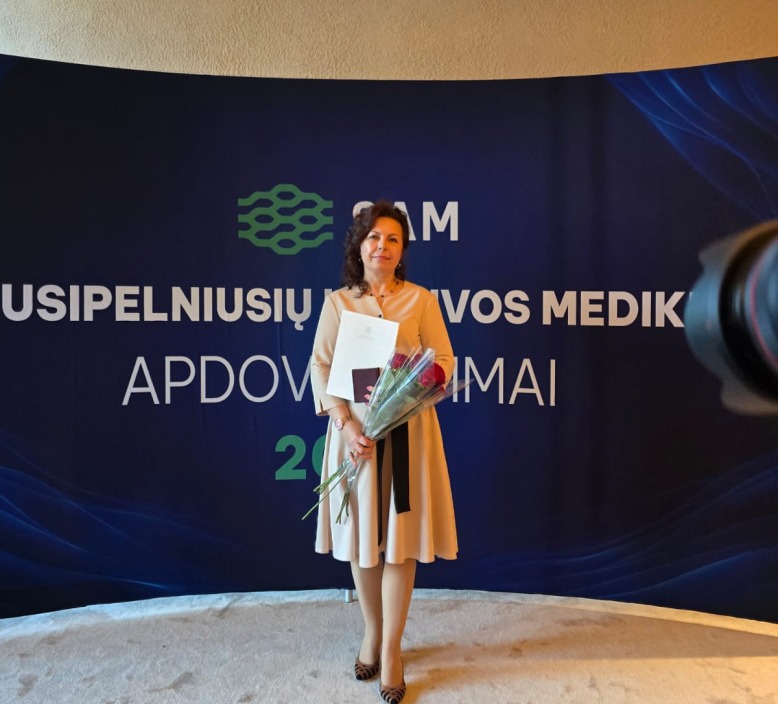 Raselė Andrijauskienė - ,,Nusipelniusio Lietuvos slaugytojo 2026" įvertinimas